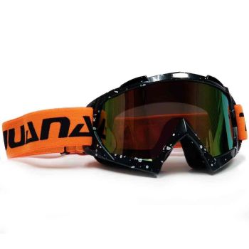Outrigger Tijuana Splatter Motocross Goggle - Black/Orange
