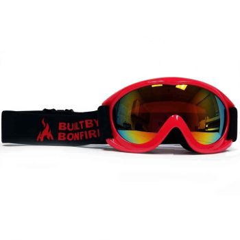 Built By Bonfire Youth Motocross Goggles - Red