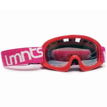 LMNTS Dots Youth Motocross Goggles - Red/Pink