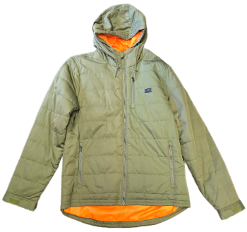 100% Jukka Camo Green Mens Hooded Zip Up Jacket