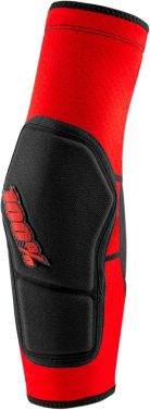 100% Ridecamp Mountain Bike Cycling Elbow Guards - Red/Black - Large