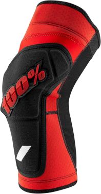 100% Adult Ridecamp Mountain Bike Cycling Knee Pad - Red/Black - Small