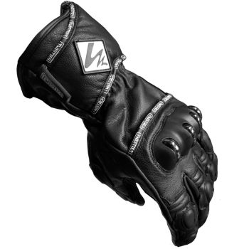 Twisties Carbon Genuine Leather Mens Motorcycle Gloves