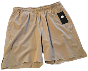 Fox Racing Mens Core 7 inch Moisture Wicking Lined Shorts - Taupe - Large