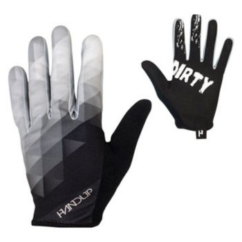 Handup Most Days Adult Full Finger MTB Gloves - Black/White Prizm - 2X-Large