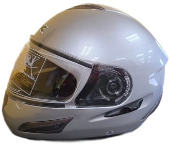 AFX FX100 Mens Motorcycle Helmet - Silver - XS