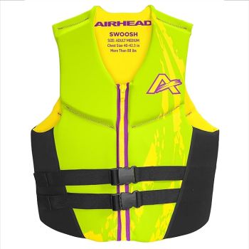 Airhead Adult Sports Group Swoosh Life Jacket - Green - Medium