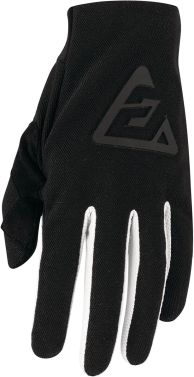 Answer Racing Youth Aerlite MX Motocross Gloves - Black/White - Youth Medium