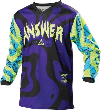  Answer Racing Youth Arkon Hypno Motocross Jersey -Acid/Astana/Pur -Youth X-Large