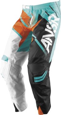 Answer Mens Elite MX OffRoad Motocross Pants - Teal/Orange - 30