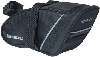 Basil Sport Design 1L Pannier Rack Strap Mount Bag - Black - 1Liter