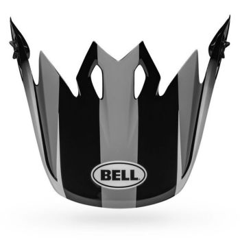 Bell MX-9 Dash Mips Helmet Visor - Gloss Gray/Black/White - One Size