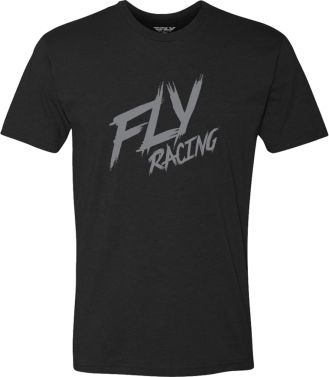FLY Racing Mens Casual Short Sleeve Brawl T-Shirt - Black - Medium