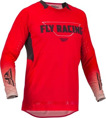 Fly Racing Mens Evolution DST MX OffRoad Motocross Jersey - Red/Grey - Small