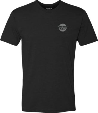 Fly Racing Mens Prime Casual Short Sleeve T-Shirt - Black - Small