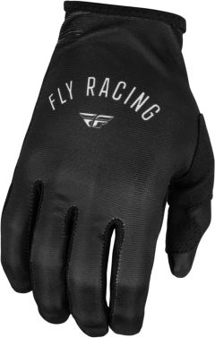 Fly Racing Womens Lite MX OffRoad Motocross Gloves - Black/Light Grey - X-Large