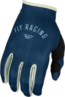 Fly Racing Womens Lite MX OffRoad Motocross Gloves - Navy/Ivory - X-Large