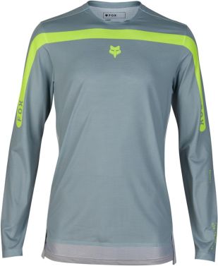 Fox Racing Mens Flexair Aviation Long Sleeve MTB Jersey - Gunmetal - Medium