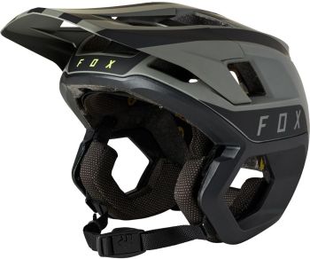 Fox Racing Mens Dropframe Pro Mountain Bike Cycling Helmet -TwoTone Black -Small