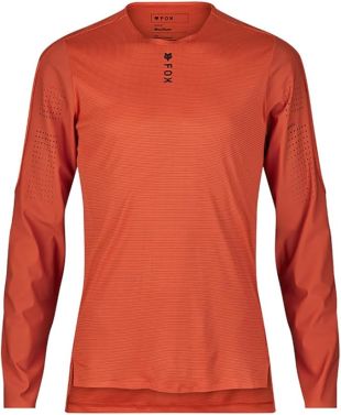 Fox Racing Mens Flexair Pro Long Sleeve MTB Jersey - Atomic Orange - Large