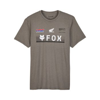 Fox Racing Mens Honda Premium Short Sleeve T-Shirt - Heather Graphite - 2X-Large