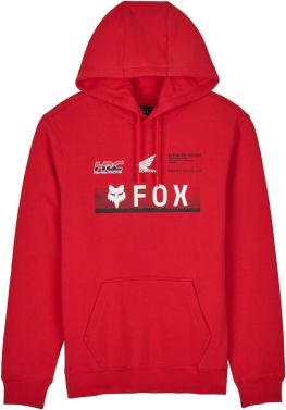 Fox Racing Mens Casual Honda Pullover Fleece Hoodie - Flame Red - Medium