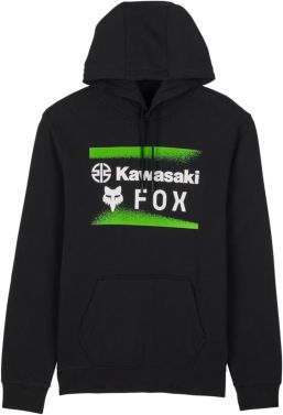 Fox Racing Mens Kawasaki Pullover Fleece Hoodie - Black - Medium