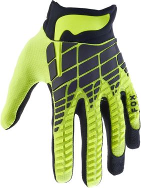 Fox Racing Mens 360 MX OffRoad Motocross Gloves - Fluorescent Yellow - 2X-Large