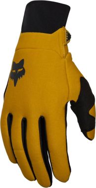 Fox Racing Mens Defend Thermo MX Motocross Gloves - Mustard - Small