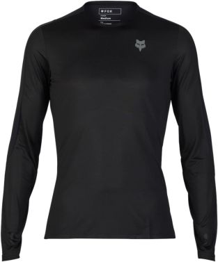 Fox Racing Mens Flexair Ascent Mountain Bike Cycling Jersey - Black - Large