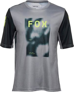 Fox Racing Youth Ranger Short Sleeve MTB Jersey -Steel Grey Taunt -Youth Medium