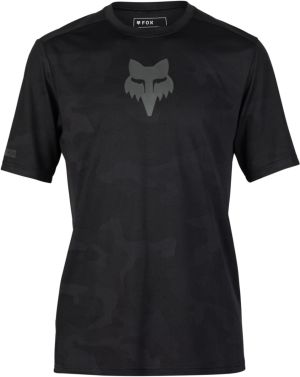 Fox Racing Mens Ranger Tru Dri Short Sleeve MTB Jersey - Black - Small