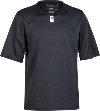 Fox Racing Youth Defend Short Sleeve MTB Cycling Jersey - Black - Youth Large