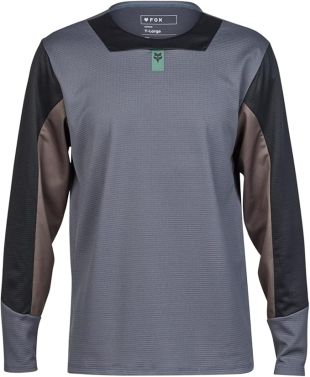 Fox Racing Youth Defend Long Sleeve MTB Cycling Jersey - Graphite - Youth Small