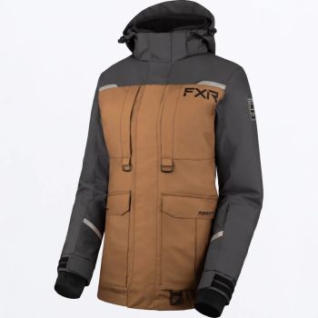 FXR Womens Winter Cold Weather Excursion Ice Pro Jacket - Copper/Asphalt - 10