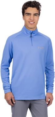 FXR Racing Mens Casual Pilot UPF Long Sleeve 1/4 Zip - Tranquil Blue - X-Large