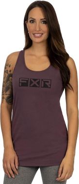 FXR Womens Casual Podium Premium Tank Top - Muted Grape/Black - X-Large