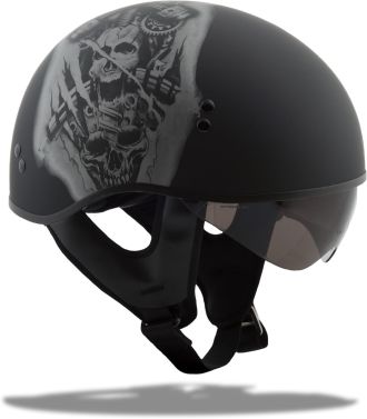 Gmax GM65 Tormentor Naked Half Motorcycle Helmets