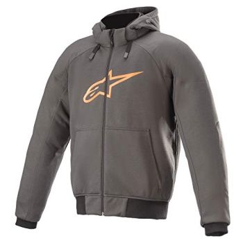 Alpinestars Chrome Sport Hoodie - Tar Gray/Flame Orange - Small 