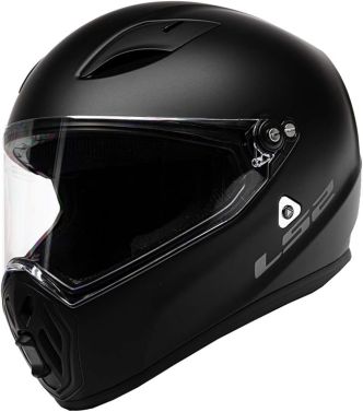LS2 Adult Street Fighter Motorcycle Helmet - Solid Matte Black - X-Large