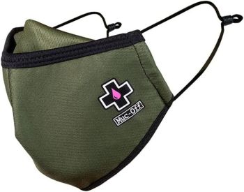 Muc-Off Adult Adjustable Reusable Face Mask - Green - Large