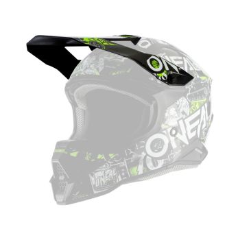 O'Neal 3 SRS Attack Replacement Black/Neon Helmet Visor