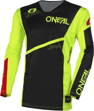 O'Neal Mens Hardwear Slam V.23 MX Motocross Jersey - Black/Neon - Medium