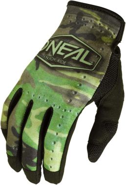 O'Neal Mens Mayhem Camo MX OffRoad Motocross Gloves - Black/Green - 11 (X-Large)