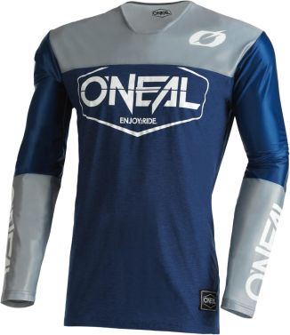 O'Neal Mens Mayhem Hexx MX OffRoad Motocross Jersey - Blue/Gray - Small