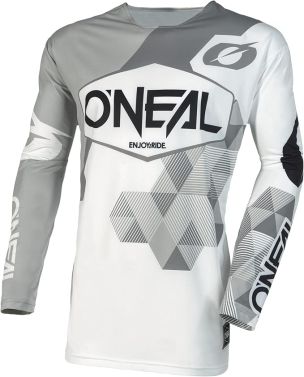 O'Neal Mens Mayhem Covert V.23 MX Motocross Jersey - White - Small