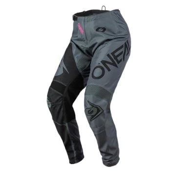O'NEAL Women's Motocross Pants - Gray/Pink - Size 3/4