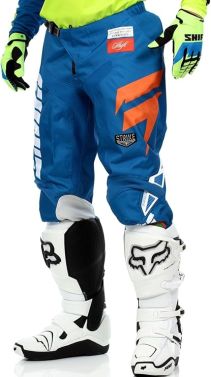 Shift Racing Mens Strike MX OffRoad Motocross Pants - Blue/Green - 32