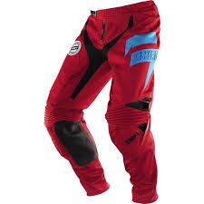 Shift Racing Mens Slate MX OffRoad Motocross Pants - Red/Black - 28