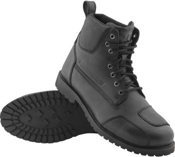 Speed and Strength Mens Call to Arms Leather Motorcycle Boots - Black - 12